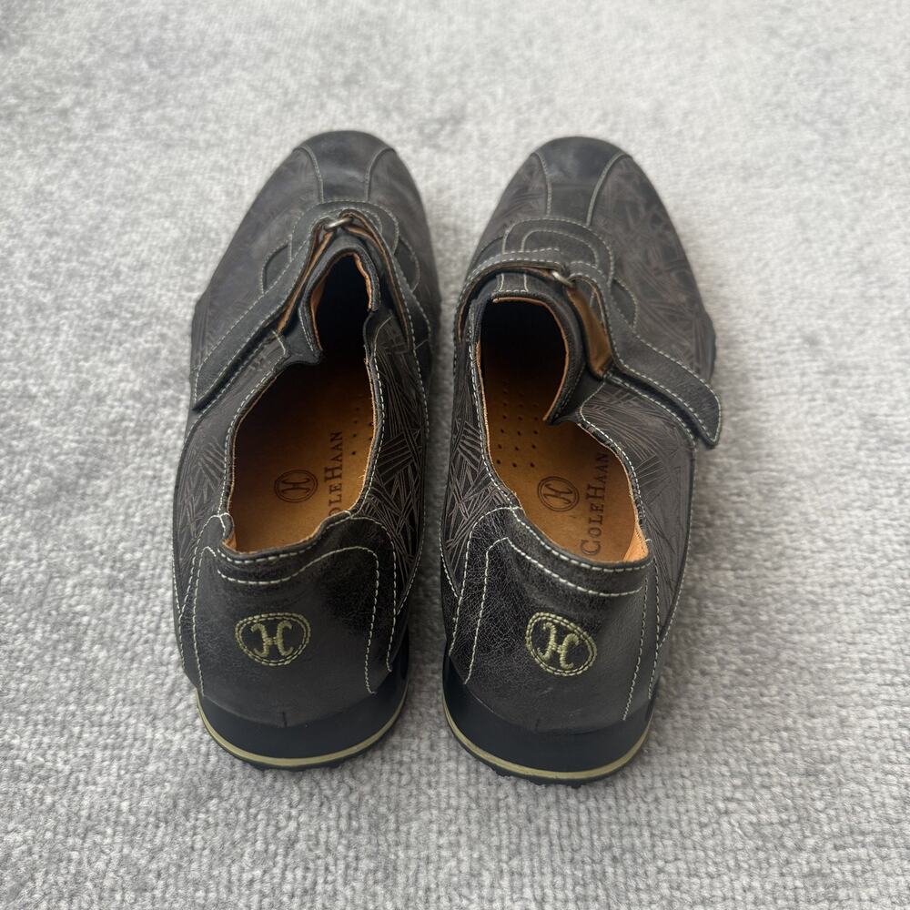 Cole Haan Shoes Mens Size 10.5 Black Leather Air Comfort Slip On Casual - Picture 4 of 12